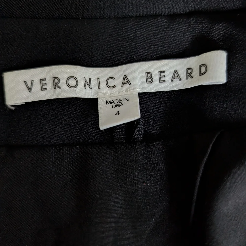 Veronica Beard Black Iconic Scuba Dickey Jacket Blazer Size 4 - Picture 8 of 13